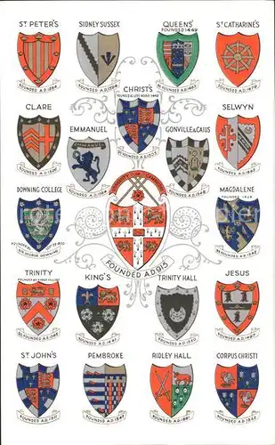 Cambridge Cambridgeshire University Colleges Wappen / Cambridge /Cambridgeshire CC