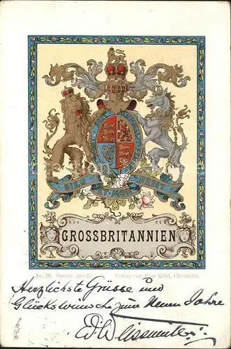 London Wappen Grossbritannien Kat. City of London