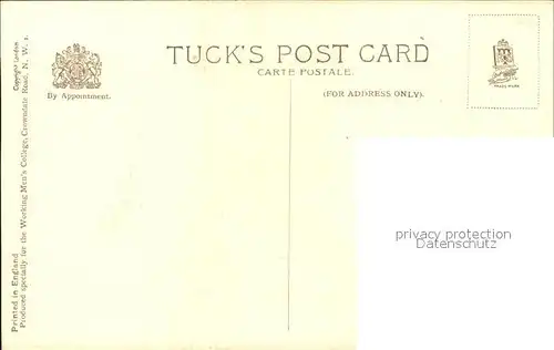 London Maurice Hall Working Men s College Tuck s Post Card Kat. City of London