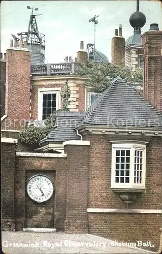 Greenwich London Royal Observatory showing Ball /  /