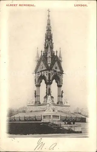 London Albert Memorial Kat. City of London