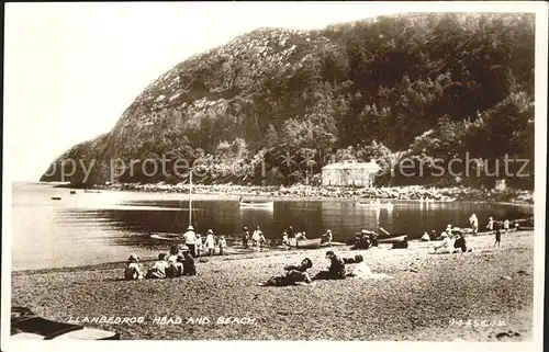 Llanbedrog Head and Beach Valentine s Post Card Kat. Gwynedd