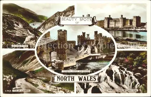 Conwy Beauty Spots of North Wales Conway Castle Bridge Excel Series Kat. Conwy