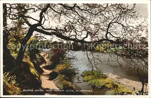 Dumfries Galloway Burns Walk and River Nith Valentine's Post Card / Dumfries & Galloway /Dumfries & Galloway