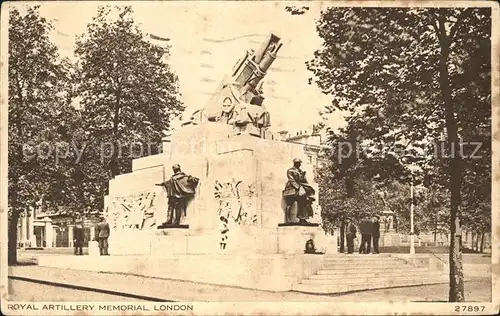 London Royal Artillery Memorial Kat. City of London