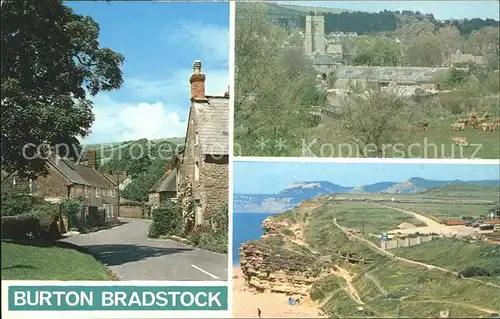 Burton Bradstock Ortspartie Panorama Landschaft Kat. West Dorset