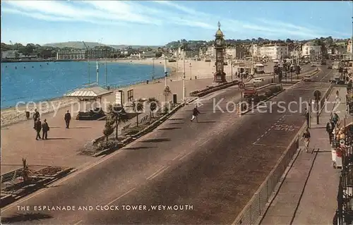 Weymouth Dorset Esplanade and Clock Tower / Weymouth and Portland /Dorset CC
