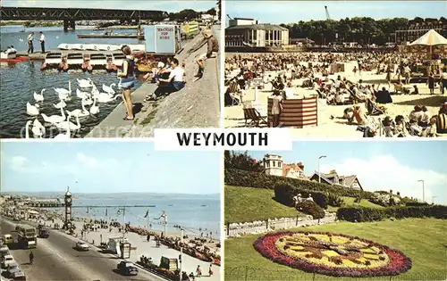 Weymouth Dorset Childrens Beach Swannery Floral Clock Esplanade / Weymouth and Portland /Dorset CC