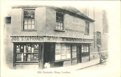 London Old Curiosity Shop Kat. City of London
