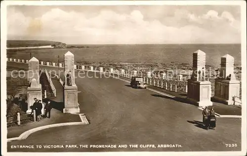 Arbroath Entrance to Victoria Park Promenade Cliffs Kat. Angus