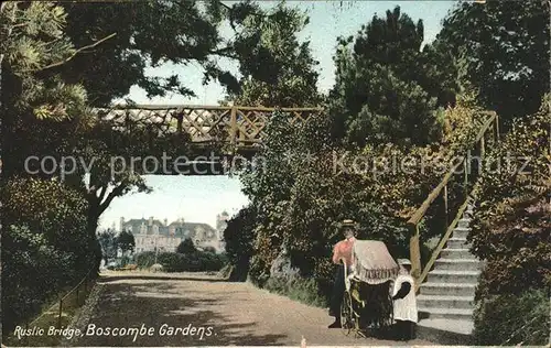 Boscombe Bournemouth Gardens Ruslic Bridge Kat. Bournemouth