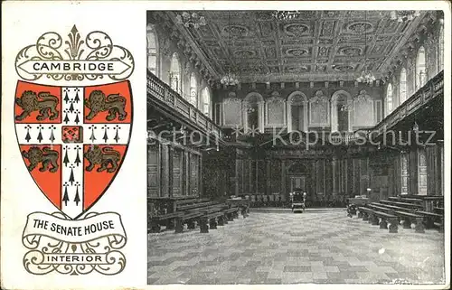 Cambridge Cambridgeshire The Senate House Interior Wappen / Cambridge /Cambridgeshire CC
