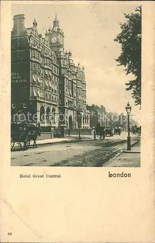 London Hotel Great Central Kat. City of London