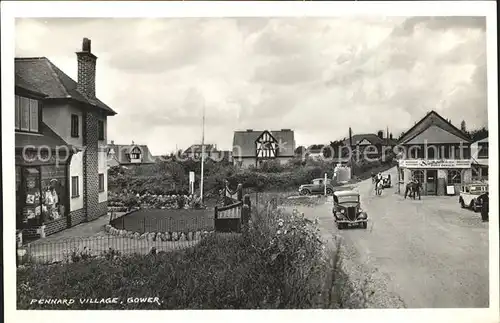 Pennard Village Gower Peninsula Kat. Swansea