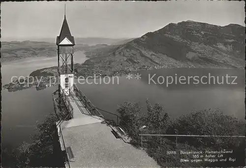 Buergenstock Hametschwand Lift Weggis und Rigi Kat. Buergenstock