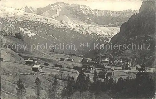 Melchtal mit Rothorn und Glockhaus Kat. Melchtal