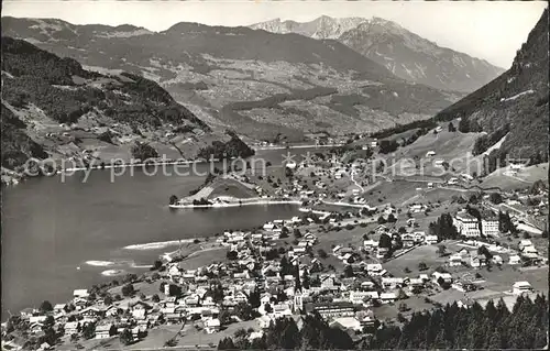 Lungern Panorama mit Pilatus Kat. Lungern