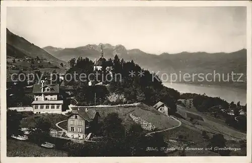 Flueeli Ranft Kapelle Sarnersee und Giswilerberge Kat. Flueeli Ranft