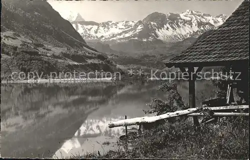 Sarnen Am Sarnersee mit Berneralpen Kat. Sarnen