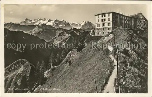 Stanserhorn Hotel mit Berneralpen Kat. Stanserhorn