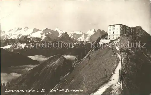 Stanserhorn Hotel mit Berneralpen Kat. Stanserhorn