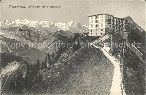 Stanserhorn Hotel mit Berneralpen Kat. Stanserhorn