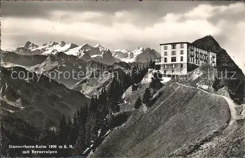 Stanserhorn mit Berneralpen Kat. Stanserhorn