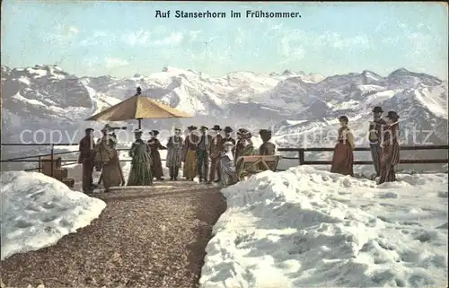 Stanserhorn Aussichtsplattform Alpenpanorama Kat. Stanserhorn