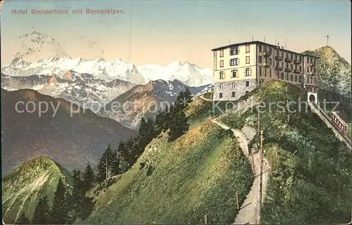 Stanserhorn Hotel mit Berneralpen Kat. Stanserhorn