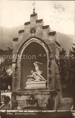 Stans Nidwalden Winkelried Denkmal Kat. Stans