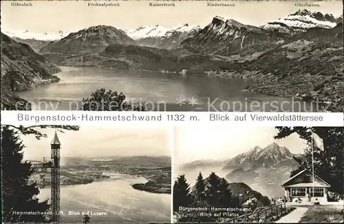Buergenstock mit Hammetschwand Luzern Pilatus / Buergenstock /Bz. Nidwalden