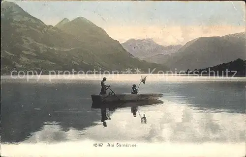 Sarnen Sarnersee Bootspartie Kat. Sarnen