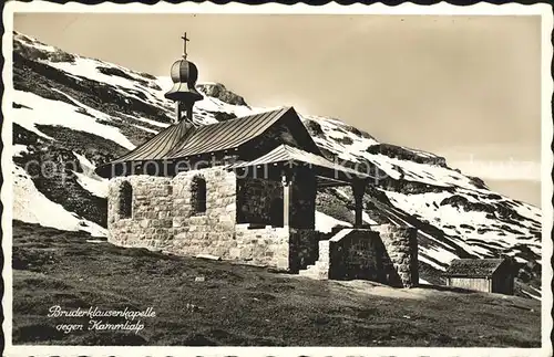 Urnerboden Bruderklausenkapelle mit Kammlialp Kat. Urnerboden