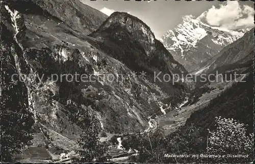 Maderanertal mit Golzeralp und Duessistock Kat. Silenen