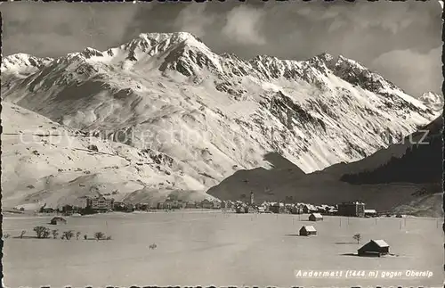 Andermatt mit Oberalp Kat. Andermatt