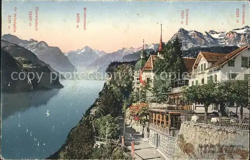 Seelisberg UR Waldhaus Ruetli mit Alpenpanorama / Seelisberg /Bz. Uri