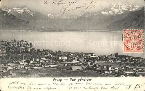 Vevey VD Vue generale Kat. Vevey