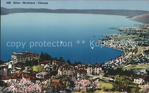 Glion Montreux Clarens Panorama Kat. Glion