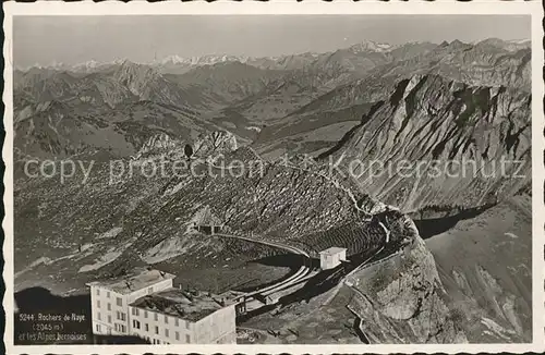 Rochers de Naye et les Alpes bernoises Kat. Rochers de Naye