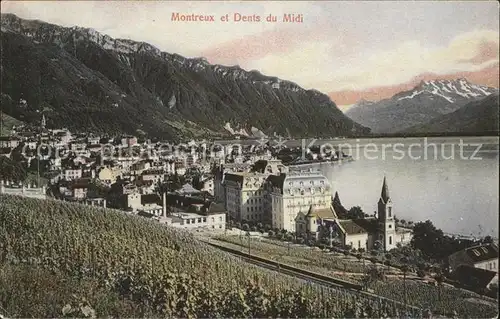 Montreux VD et Dents du Midi / Montreux /Bz. Vevey