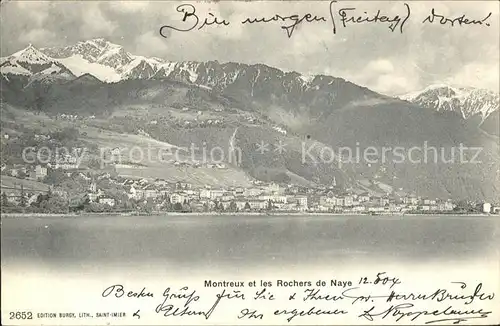 Montreux VD et les Rochers de Naye / Montreux /Bz. Vevey