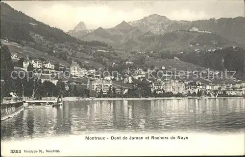 Montreux VD Dent de jaman et Rochers de Naye / Montreux /Bz. Vevey