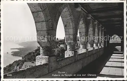 Glion Galerie du Temple et vue sur Clarens Kat. Glion