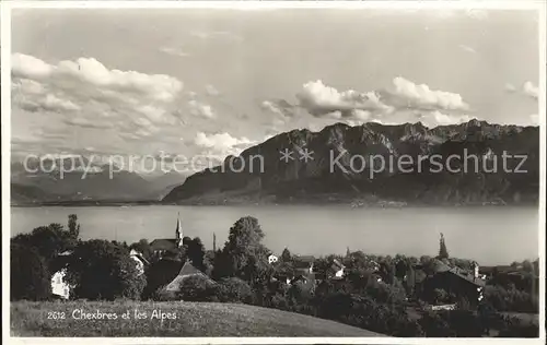 Chexbres et les Alpes Kat. Chexbres