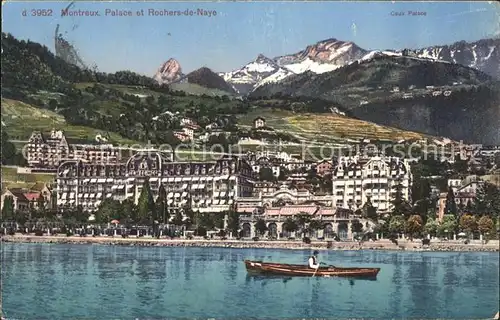 Montreux VD Palace Hotel et Rochers de Naye / Montreux /Bz. Vevey