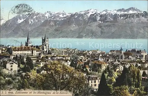 Lausanne VD et les Montagnes de la Savoie / Lausanne /Bz. Lausanne City