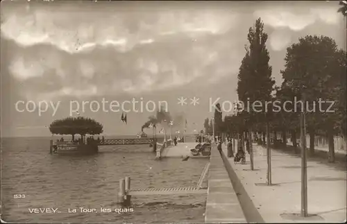 Vevey VD La Tour les quais Kat. Vevey