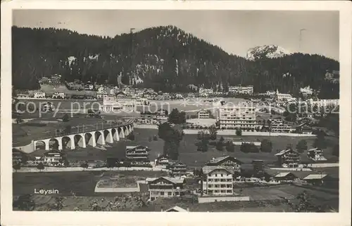 Leysin Vue generale et le viaduc Kat. Leysin