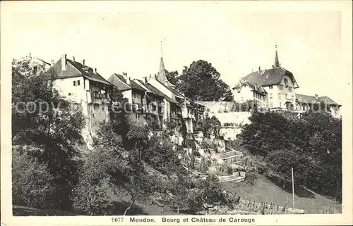 Moudon Bourg et Chateau de Carouge Kat. Moudon