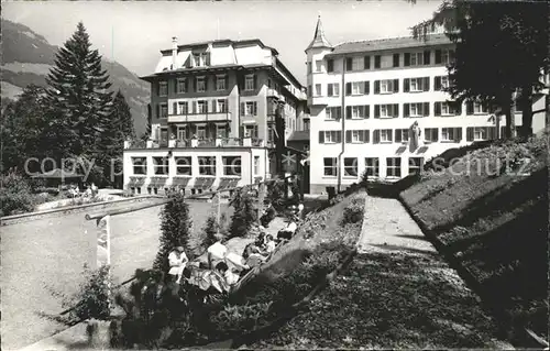 Lungern Haus St Josef mit Marienburg und Garten Kat. Lungern